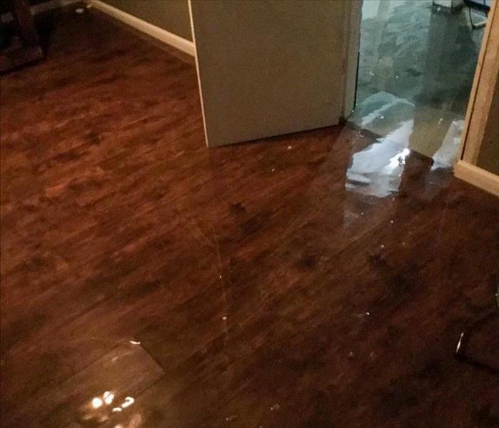 A home flooded